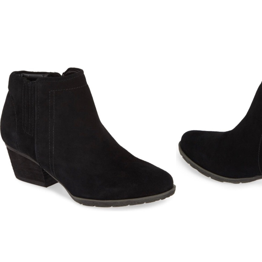 Blondo waterproof leather suede ankle booties